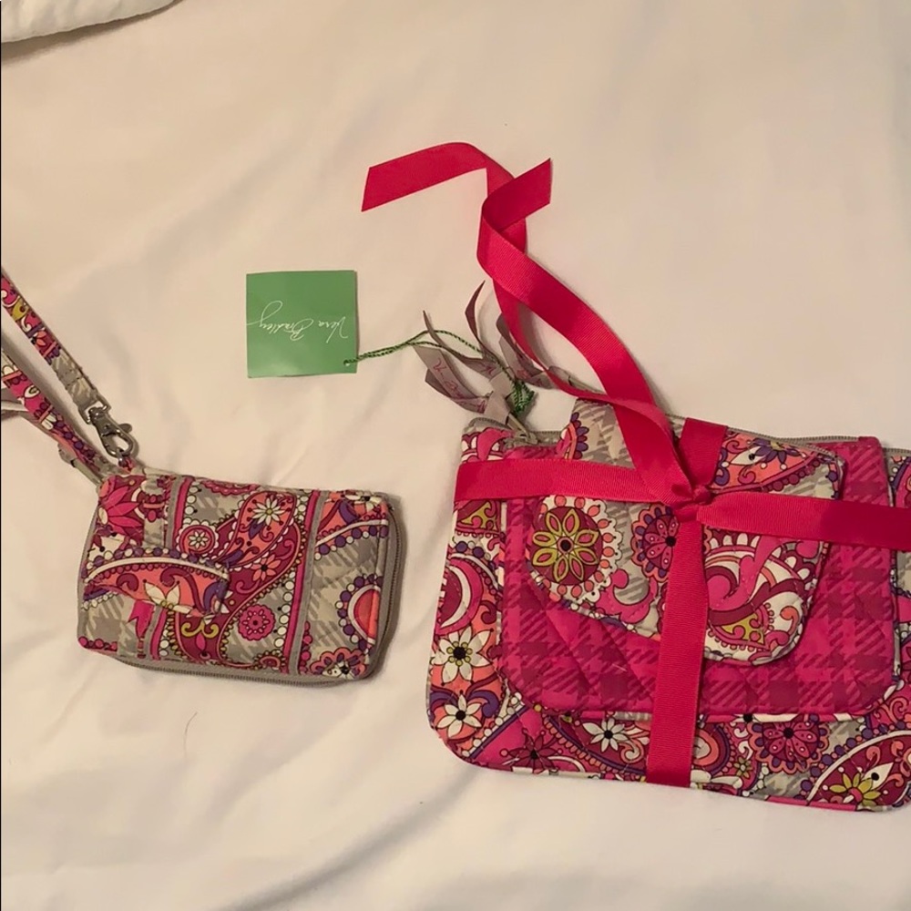 Vera Bradley Cosmetic Cases- w/ wristlet-